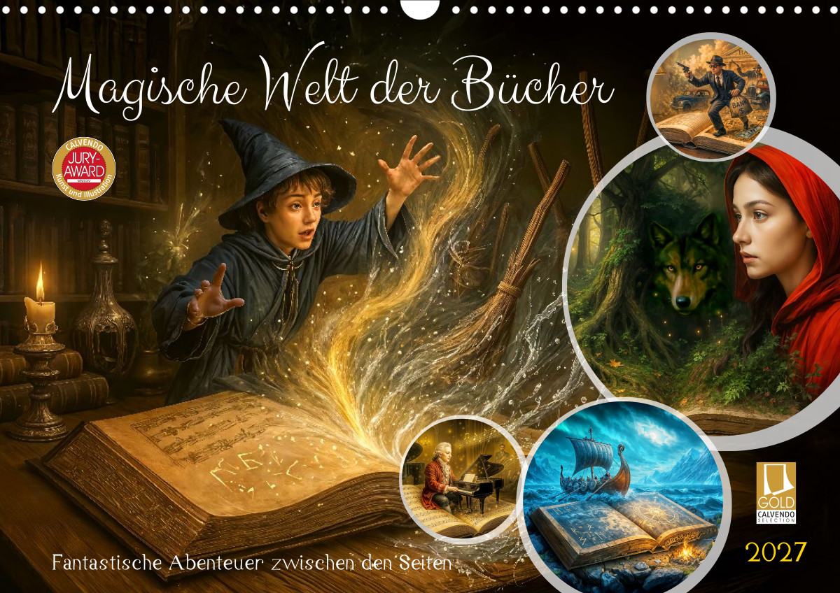 Kalender Magische Welt der B&uuml;cher
