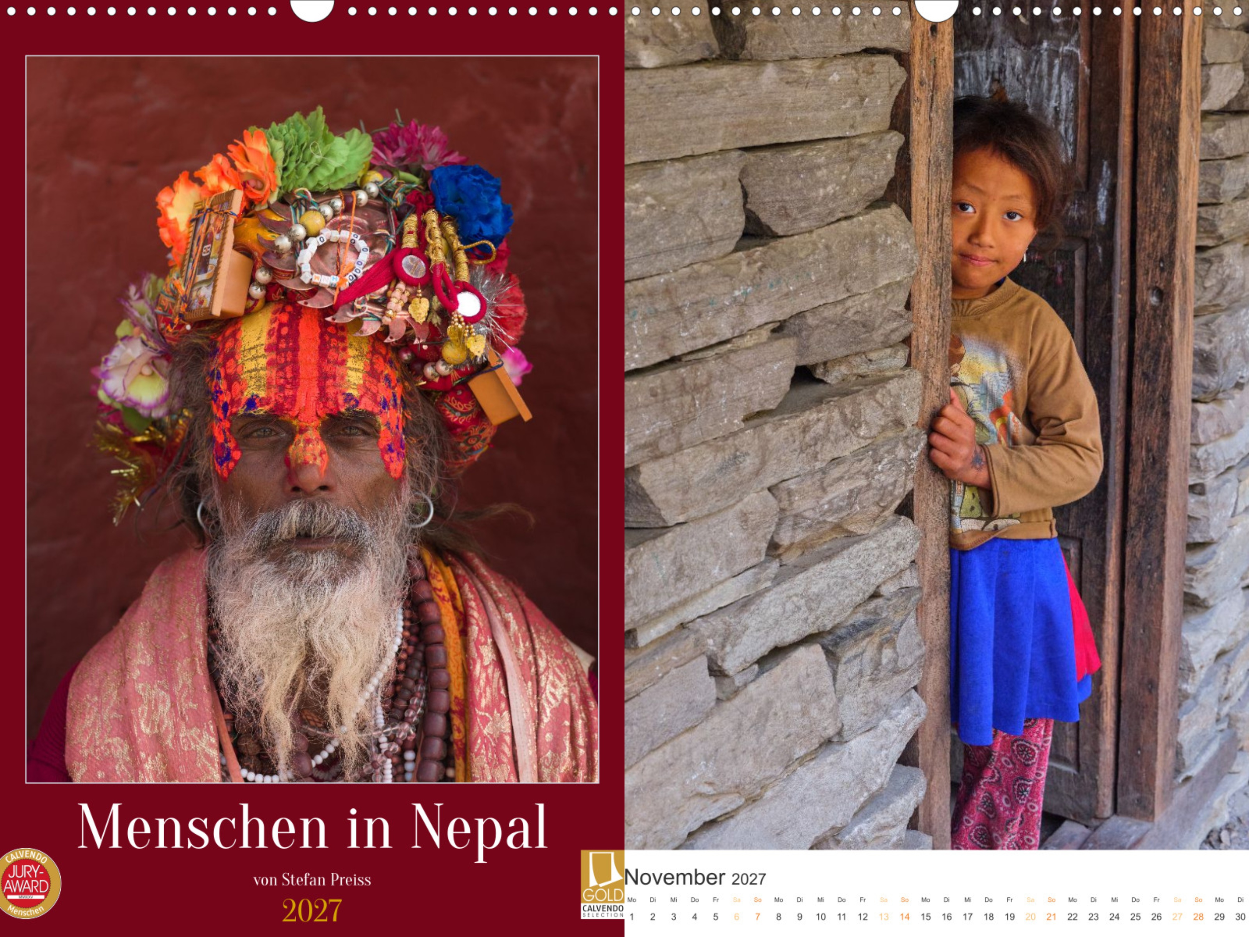Kalender Menschen in Nepal